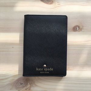 Never Used Kate Spade Passport Cover in Black